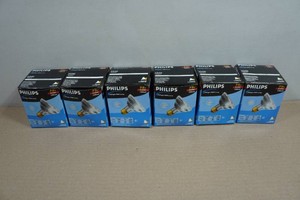 6 Philips 75W Halogen PAR Flood Lamps
