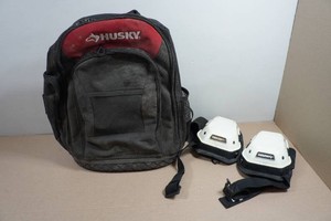 Husky Tool Backpack and Knee Pads