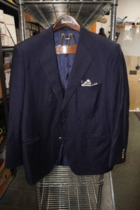 Vintage Samuelsohn Single Breasted Classic Navy Blazer