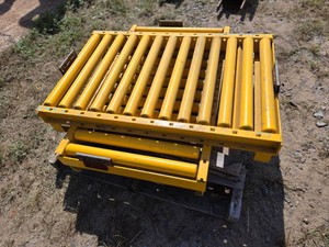 2 - Yellow Forklift Battery Stands