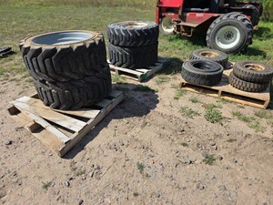 3 - Pallets of Misc. Forklift and Boom Lift Tires
