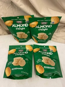 Hippie Snacks Almond Crisps Rosemary 2.5oz (Lot of 4)