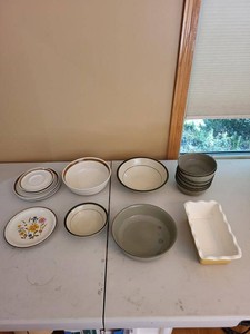 Vintage Japanese Stoneware Dish Lot Mikasa Montego Kanney Bowls
