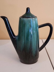Blue Mountain Pottery Canada Drip Glaze Coffee Pot with Lid