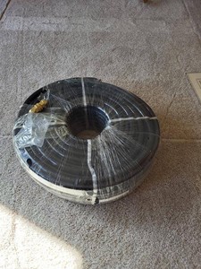 Unbranded 58in x 250ft Black Garden Hose Coil WF6502 NOS