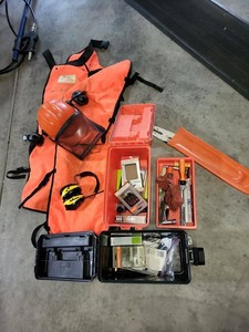 Stihl Chainsaw Safety Gear & Accessories Tool Box Lot Chaps Helmet