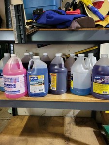 Lot of Assorted Windshield Washer Fluid & RV Marine Antifreeze