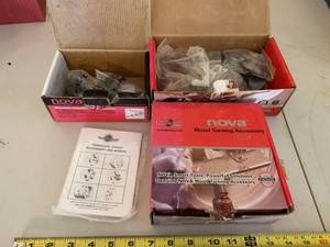 Teknatool Nova Woodturning Chuck Accessory Lot SuperNova 2 Jaws