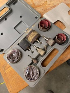 Delta Sanding Drum Kit in Case with Assorted Drums Sleeves Accessories