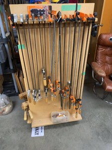 Lot of Assorted Woodworking Bar Clamps F-Style Spring Clamps