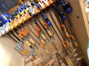 Assorted Bar Clamps & Irwin Quick-Grip Woodworking Clamp Lot