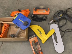 Lot of Assorted Woodworking Jigs Push Blocks Featherboards Drill