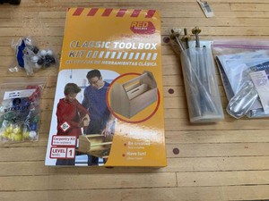 Mixed Woodworking Jig Hardware & Classic Toolbox Carpentry Kit
