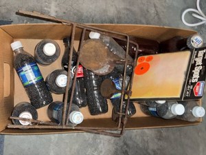 Box Lot of BB Gun Ammo, Target Spots & Metal Spinner Target
