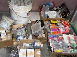 Lot of Assorted Hardware Fasteners Kreg GRK McFeelys PVC Glue