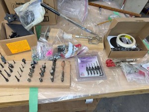 Assorted Woodworking Router Bits Countersink Set Clamps Tool Lot