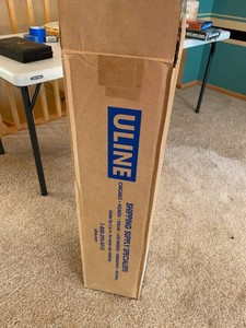 Uline Kraft Packing Paper Roll in Box Brown Shipping Wrap