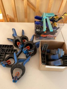 Lot of Assorted Woodworking Clamps Spring Clamps Corner Jigs