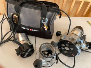 Porter-Cable 690LR Router Kit w Plunge Base Fixed Base & Extra Motor