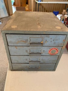 Union Chests Utility Cabinet Model 410 4 Drawer Steel Parts Organizer