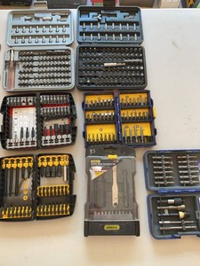 Lot of Assorted Screwdriver Bit Sets Security Bits Drivers Extractors