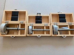 Large Forstner Bit Set 2-34 2-78 3-18 in Wood Cases