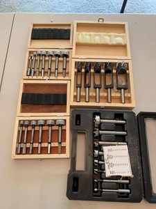 Porter-Cable & Assorted Woodworking Drill Bit and Tenon Cutter Sets