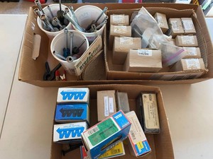 Assorted Nut Drivers Screw Boxes & Hardware Mixed Tool Lot
