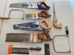 Assorted Hand Saws Irwin Stanley Tyzack Coping Dovetail Backsaw
