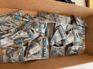 Rockler Assorted Carbide Tipped Router Bits Box Lot Woodworking