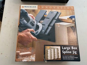 Rockler Large Box Spline Jig Woodworking Router Joinery Fixture