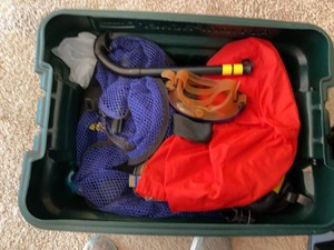 Deep See Snorkeling Gear Lot Fins Mask Snorkels & Accessories
