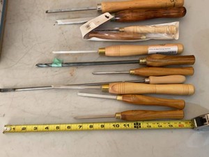 Lot of Assorted Woodturning Lathe Chisels Gouges Sorby Ashley Iles