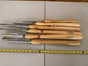 Henry Taylor Diamic 6-Piece Woodturning Chisel Gouge Set UK