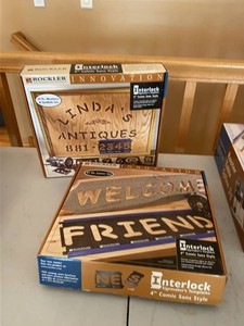 Rockler Interlock Signmakers Templates 4in Letter & Number Sets