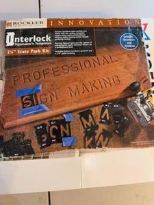 Rockler Interlock Signmakers Templates 2-14in State Park Kit