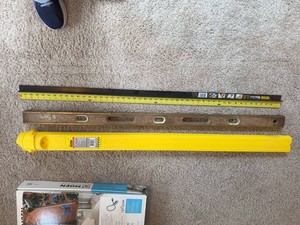 Stanley Levels & Straightedge Tool Lot Vintage Wood Level MaxStick