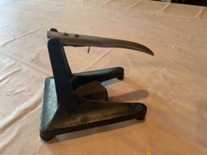 Vintage Cast Iron Countertop Beer Can Piercer and Opener Tool Manual Kitchen from the mid-20th Century
