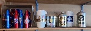 Group Beer Advertising Collectibles Sapporo Kirin Suntory MLB Bottles Over 100 Bottles Total
