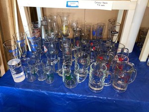 Vintage Beer Advertising Glassware Group Mugs Pilsners Steins
