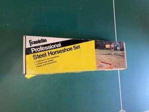 Vintage Franklin Professional Steel Horseshoe Set No. 3211 Boxed
