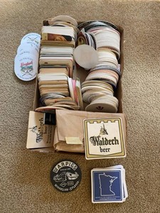 Mixed Brewery Beer Advertising Coaster Lot Vintage Modern Bars