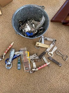 Group of Vintage Advertising Bottle & Can Openers Barware Assortment