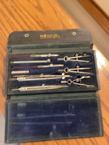 Keuffel & Esser KE Minusa 795-8 Drafting Compass Set w Case