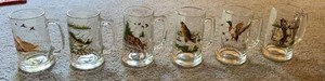 Old Style Collector Series II Wildlife Glass Beer Mug Set