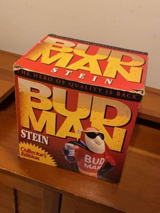1993 Bud Man Collectors Edition Stein w Box Ceramarte Brazil