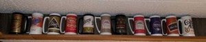 Vintage Thermo-Serv Beer Advertising Mug Group Budweiser Billy Busch