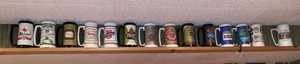 Group of Vintage Beer Advertising Thermo-Serv Plastic Mugs Steins