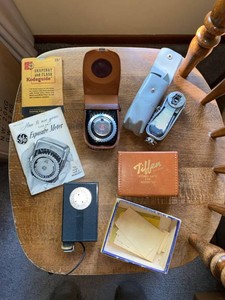Group of Vintage Camera Accessories Honeywell GE Tiffen Kako