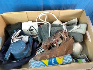 Box lot of household items